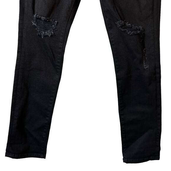 NWT 7 for All Mankind Josefina Feminine Boyfriend Distressed Jeans Black Size 23 - Picture 6 of 10